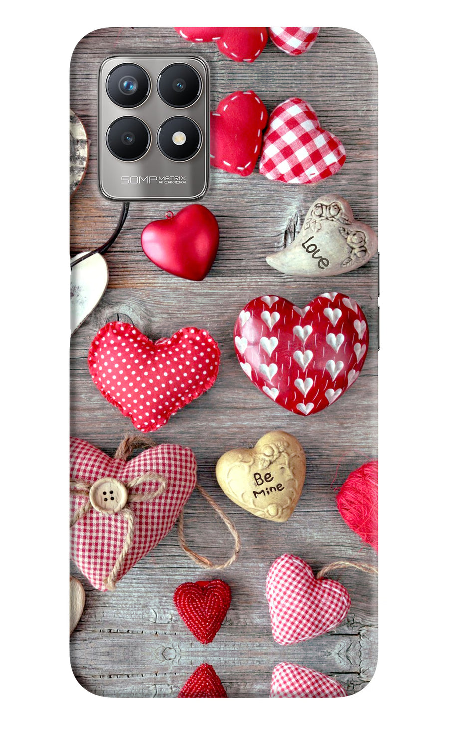 Love Wallpaper Realme 8i Back Cover, Hard case
