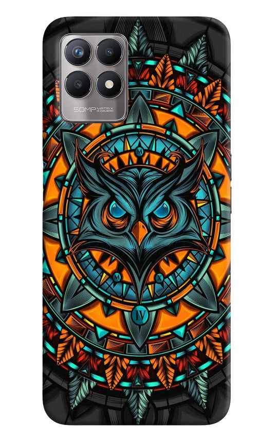 Angry Owl Art Realme 8i Back Cover