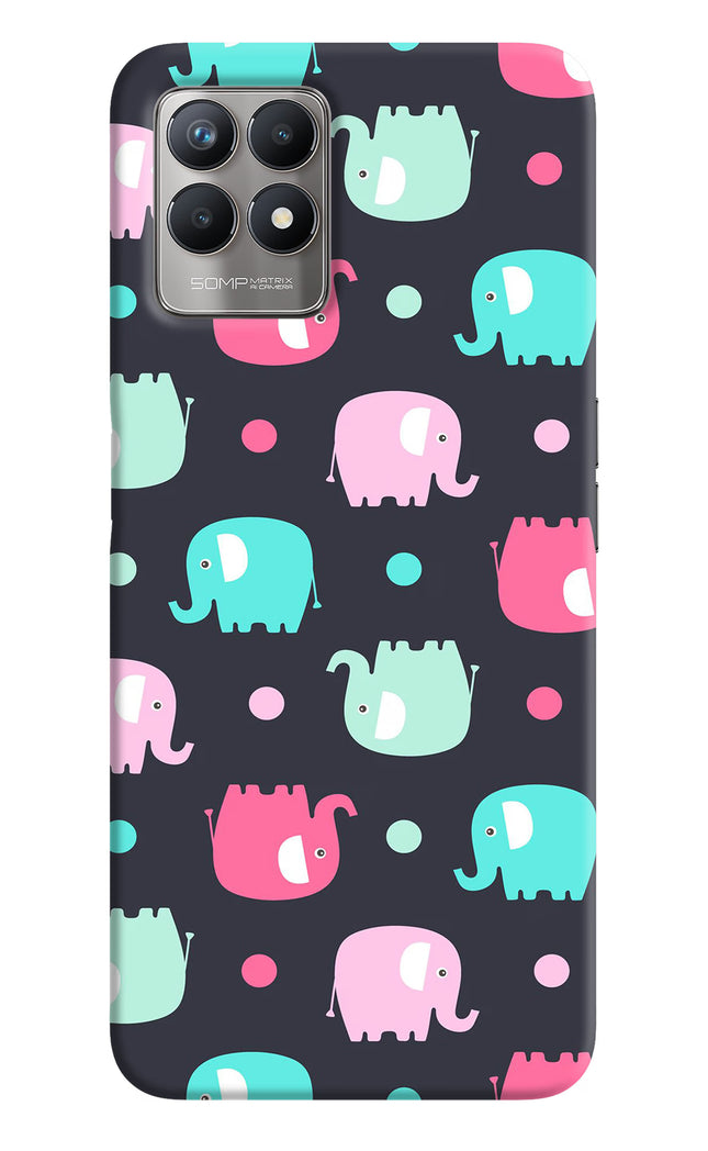 Elephants Realme 8i Hard Case Back Cover by Casekaro
