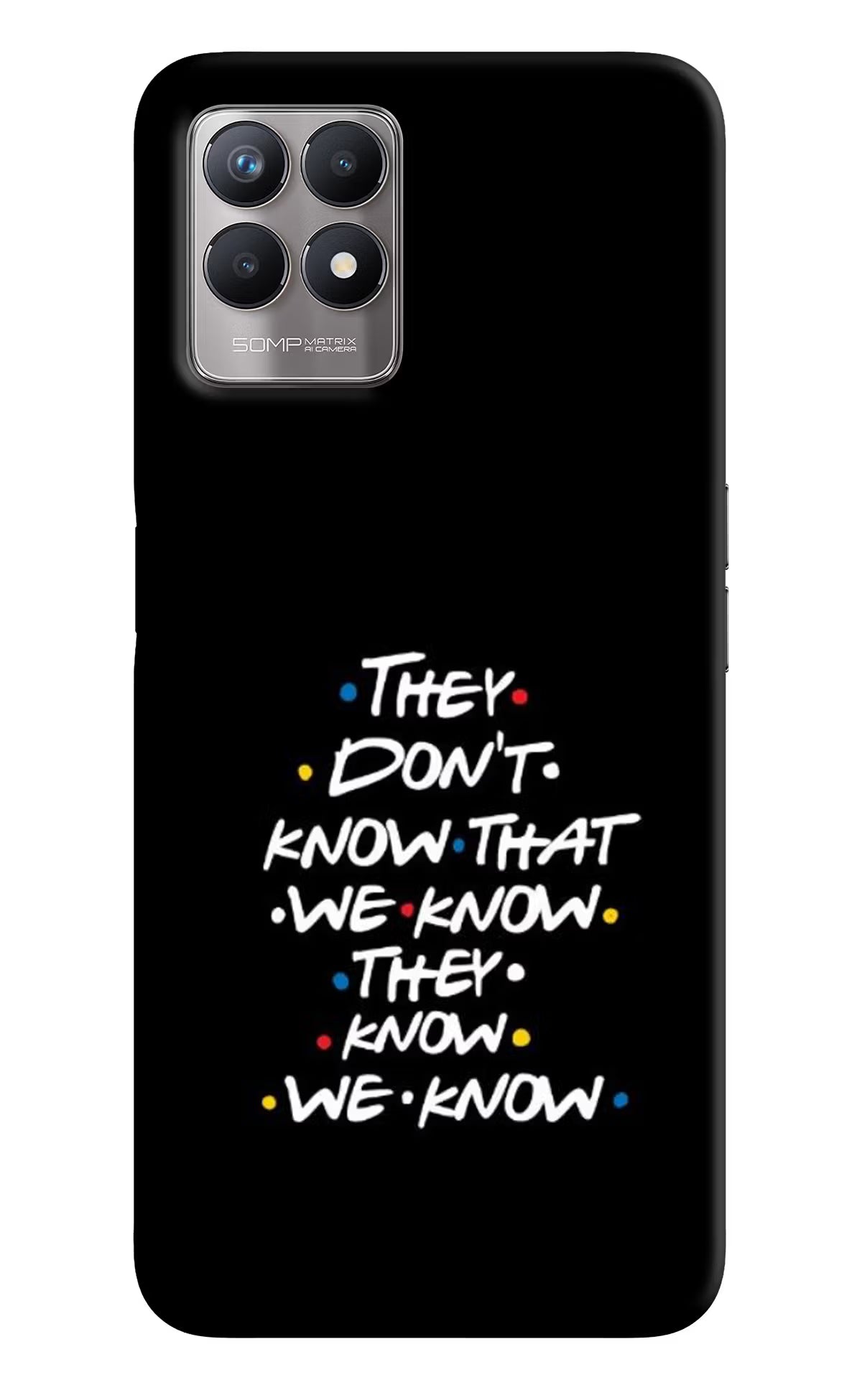 FRIENDS Dialogue Realme 8i Back Cover