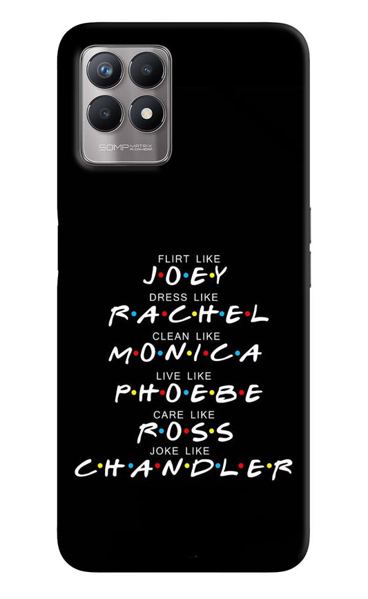 FRIENDS Character Realme 8i Back Cover