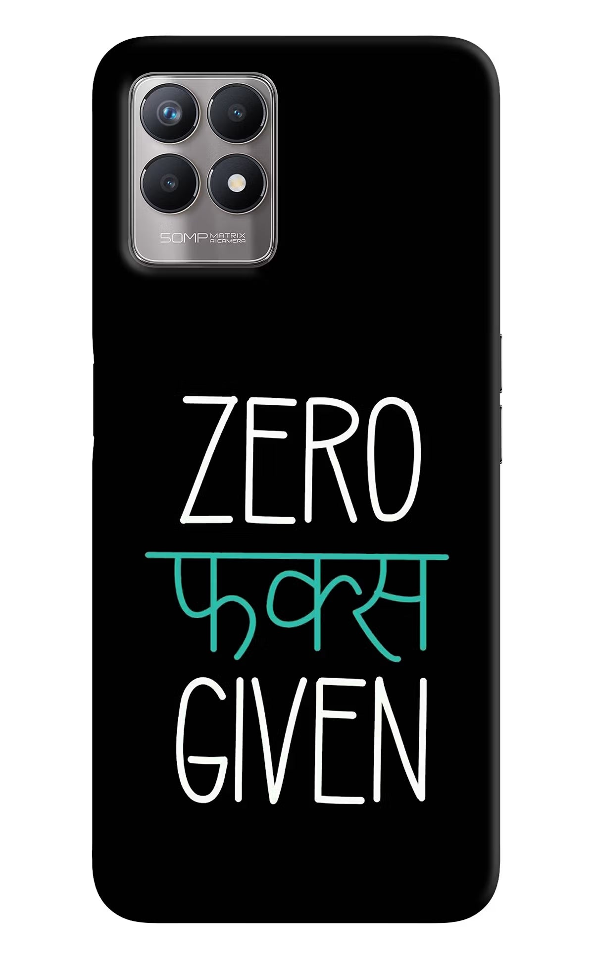 Zero Fucks Given Realme 8i Back Cover