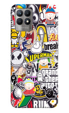 Sticker Bomb Realme 8i Hard Case Back Cover by Casekaro