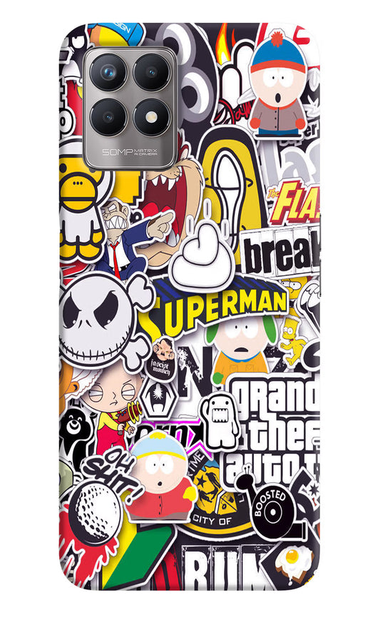 Sticker Bomb Realme 8i Back Cover