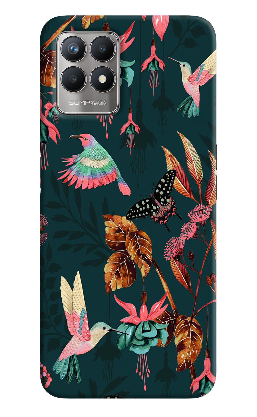 Birds Realme 8i Back Cover, Hard case
