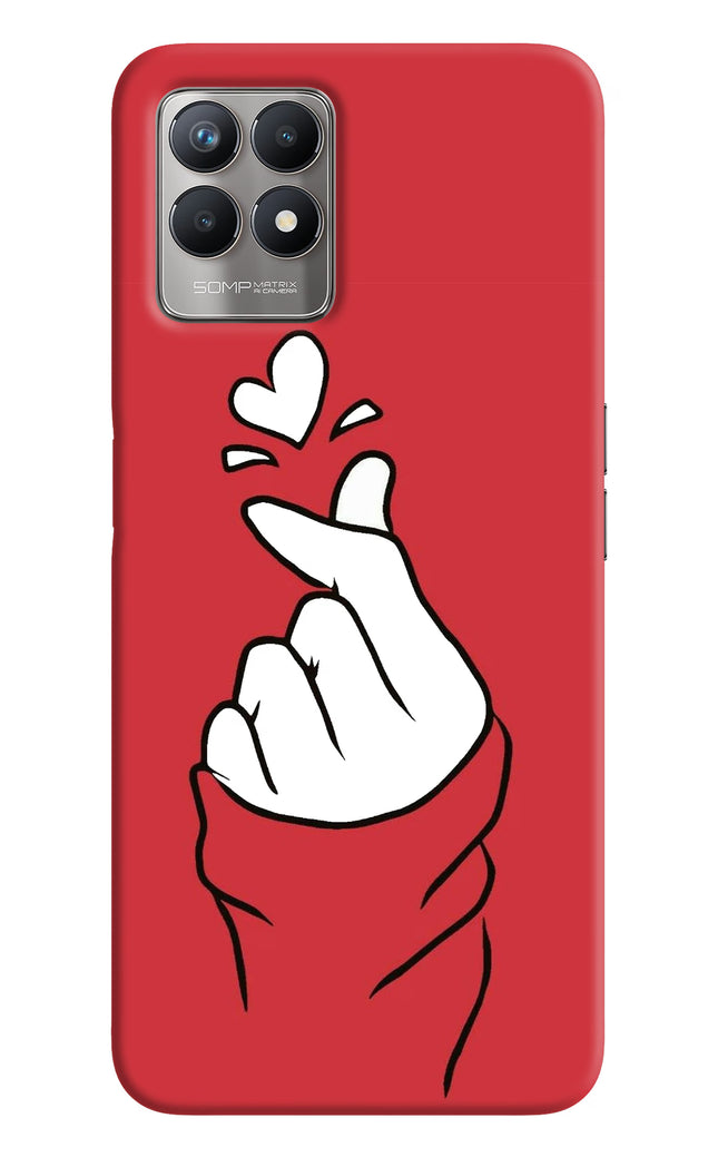Korean Love Sign Realme 8i Hard Case Back Cover by Casekaro