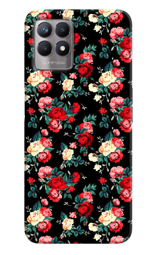 Rose Pattern Realme 8i Back Cover