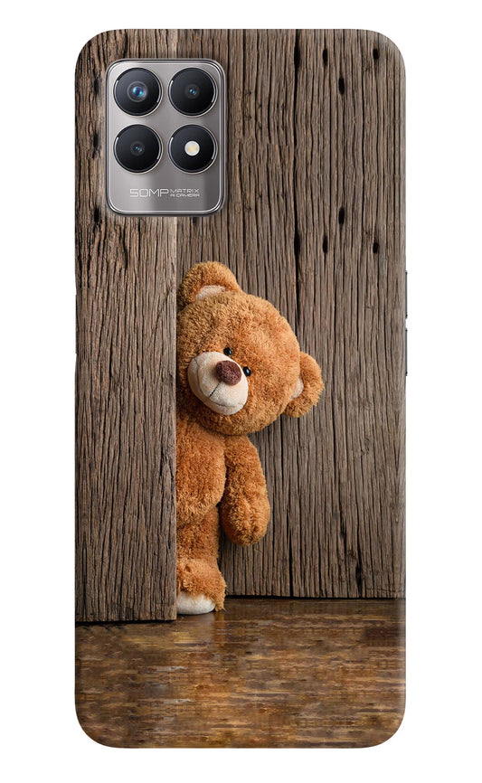 Teddy Wooden Realme 8i Back Cover