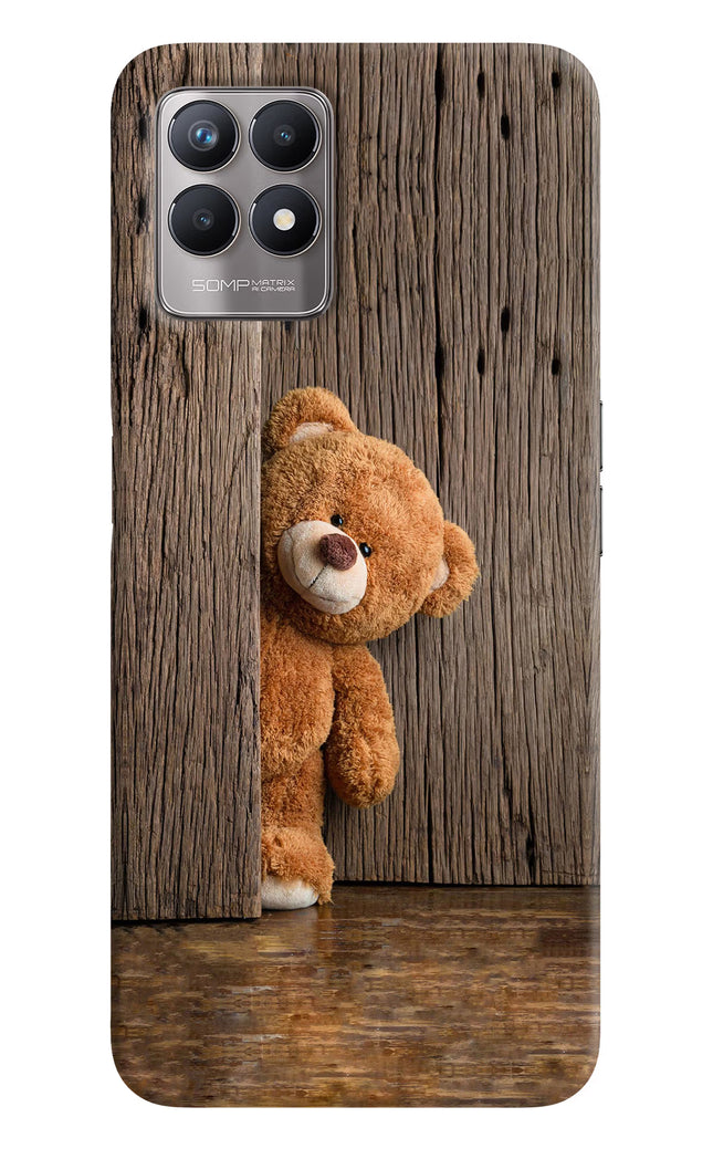 Teddy Wooden Realme 8i Back Cover