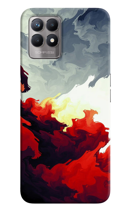 Fire Cloud Realme 8i Back Cover