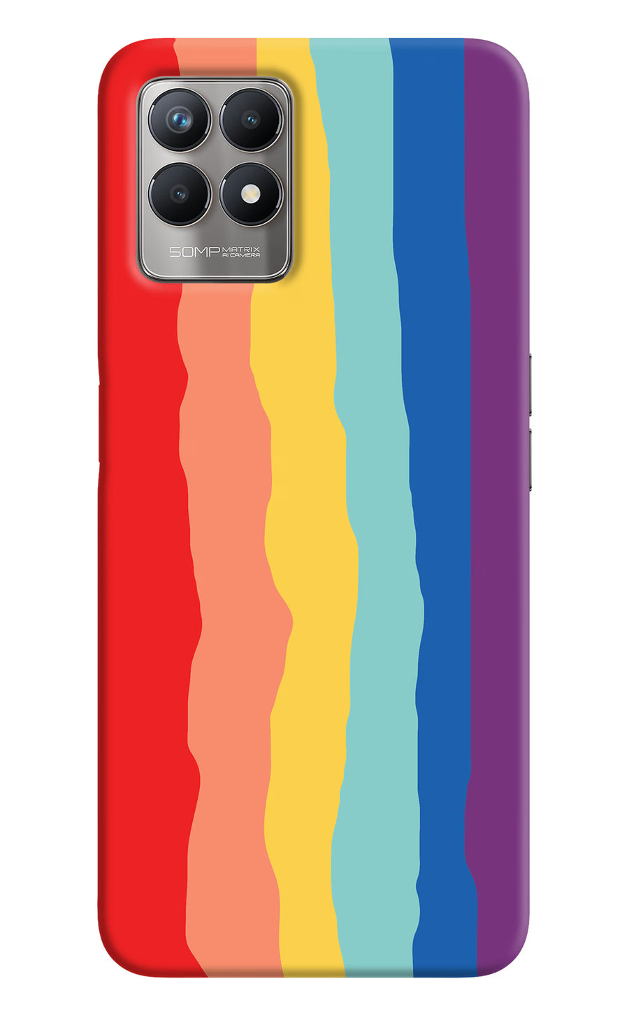 Rainbow Realme 8i Back Cover, Hard case