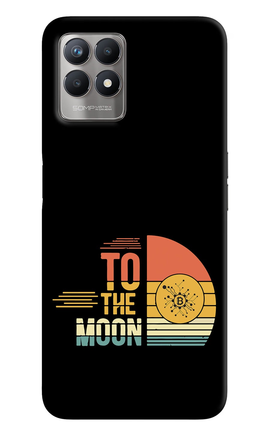 To the Moon Realme 8i Back Cover, Hard case