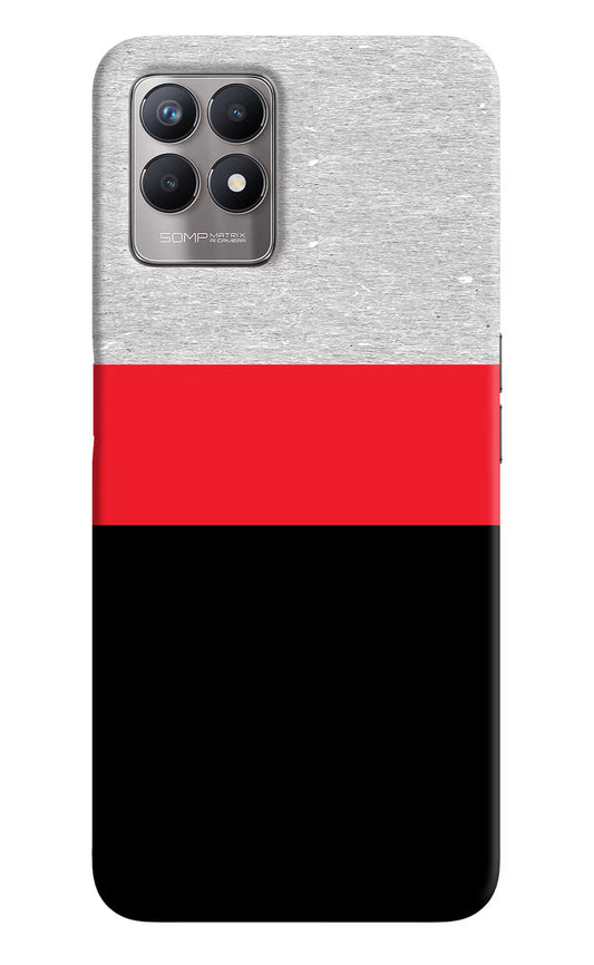 Tri Color Pattern Realme 8i Back Cover