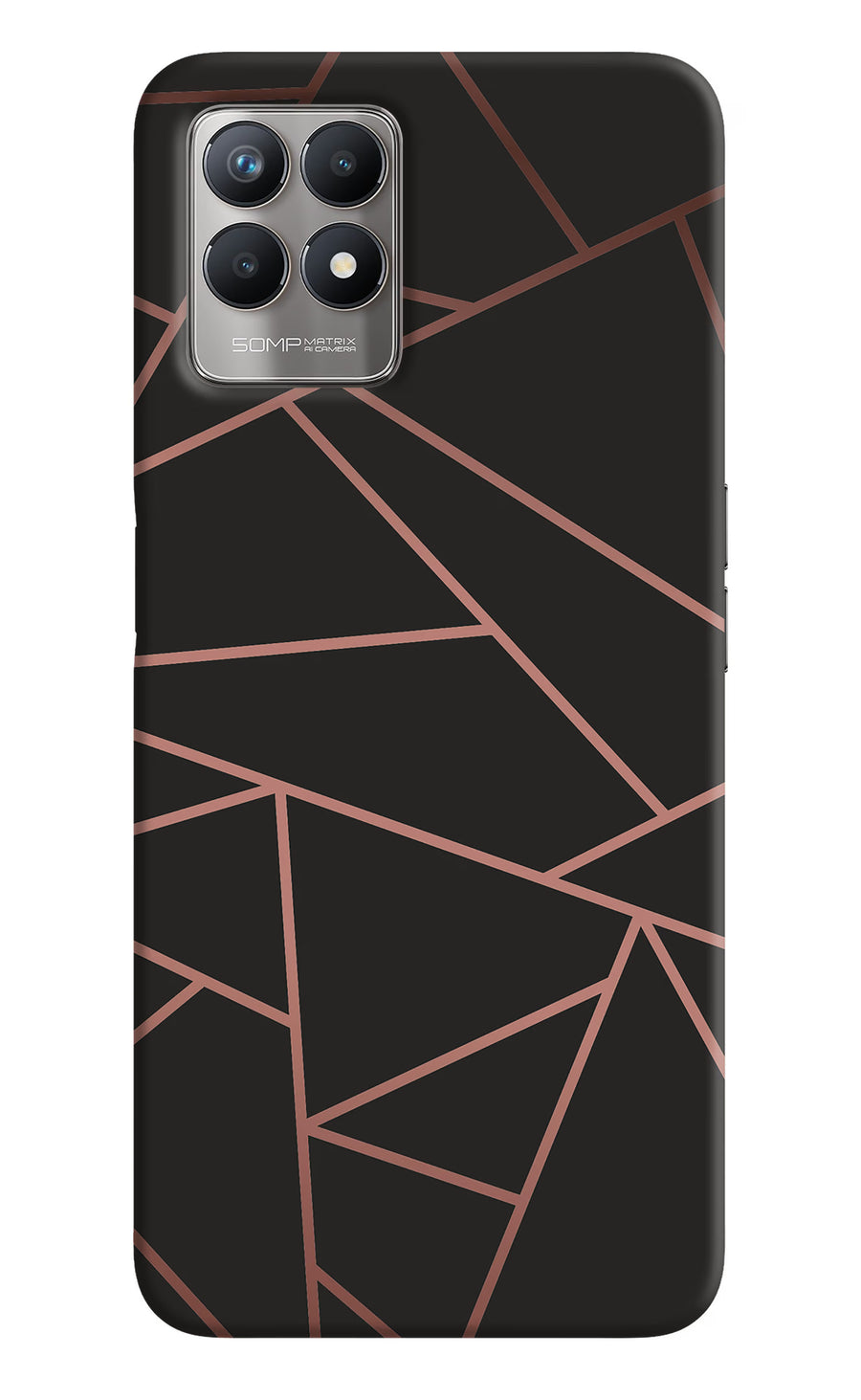 Geometric Pattern Realme 8i Back Cover, Hard case