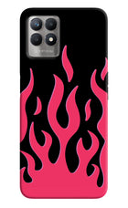 Fire Flames Realme 8i Hard Case Back Cover by Casekaro