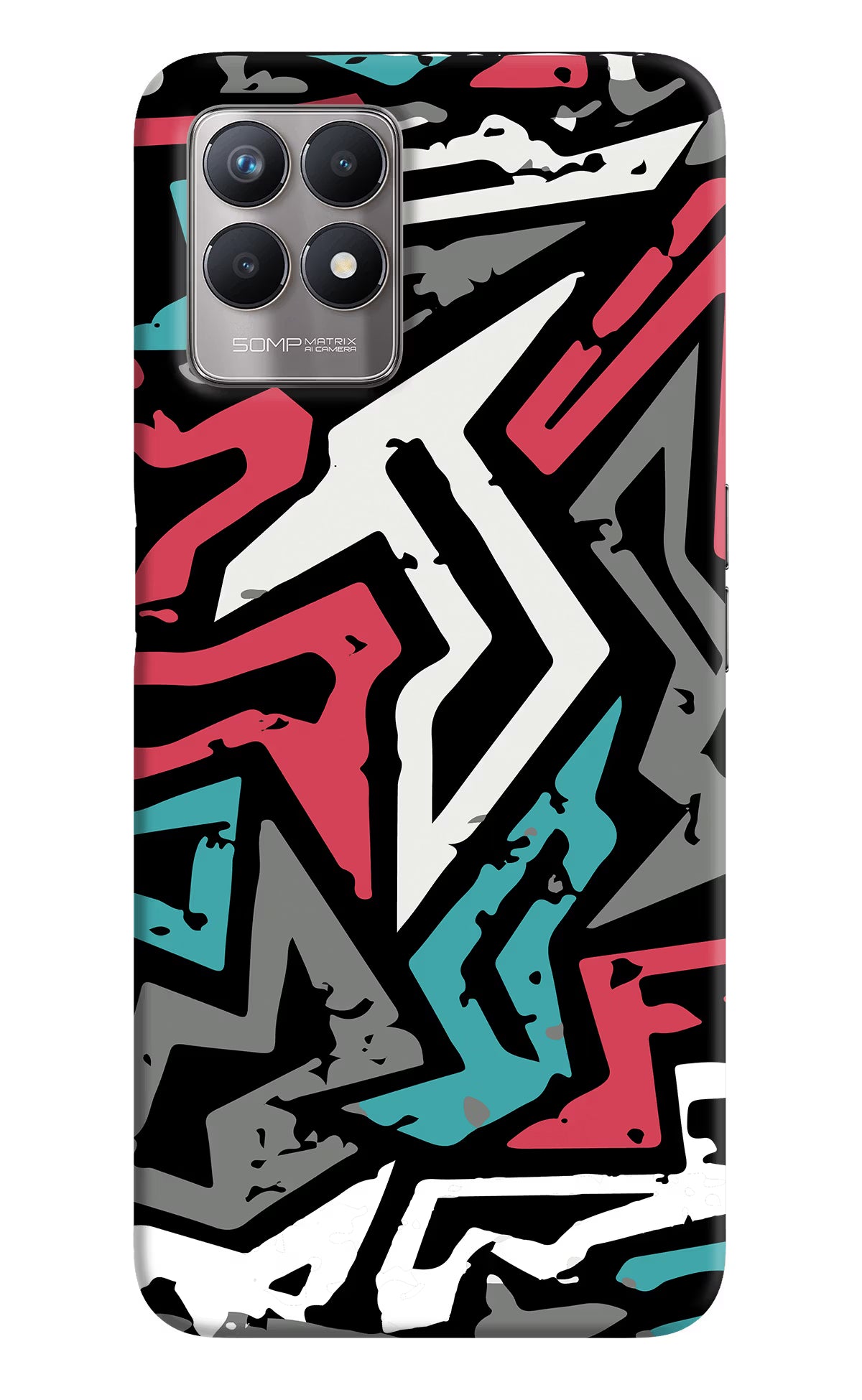 Geometric Graffiti Realme 8i Back Cover