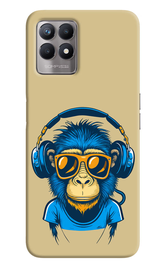 Monkey Headphone Realme 8i Back Cover