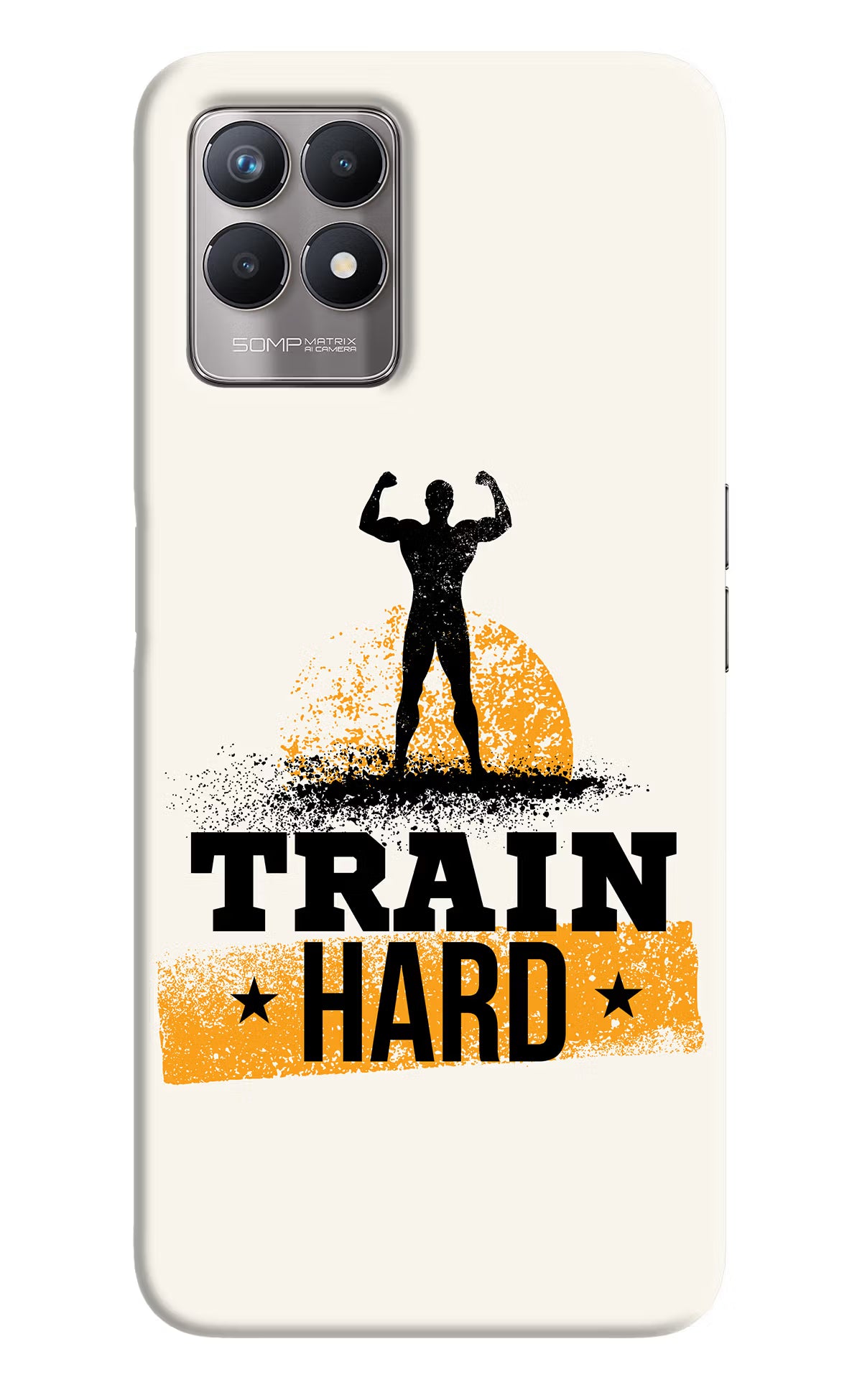 Train Hard Realme 8i Back Cover