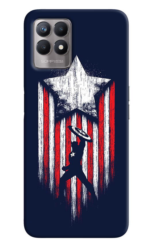 Captain America Marvel Art Realme 8i Back Cover