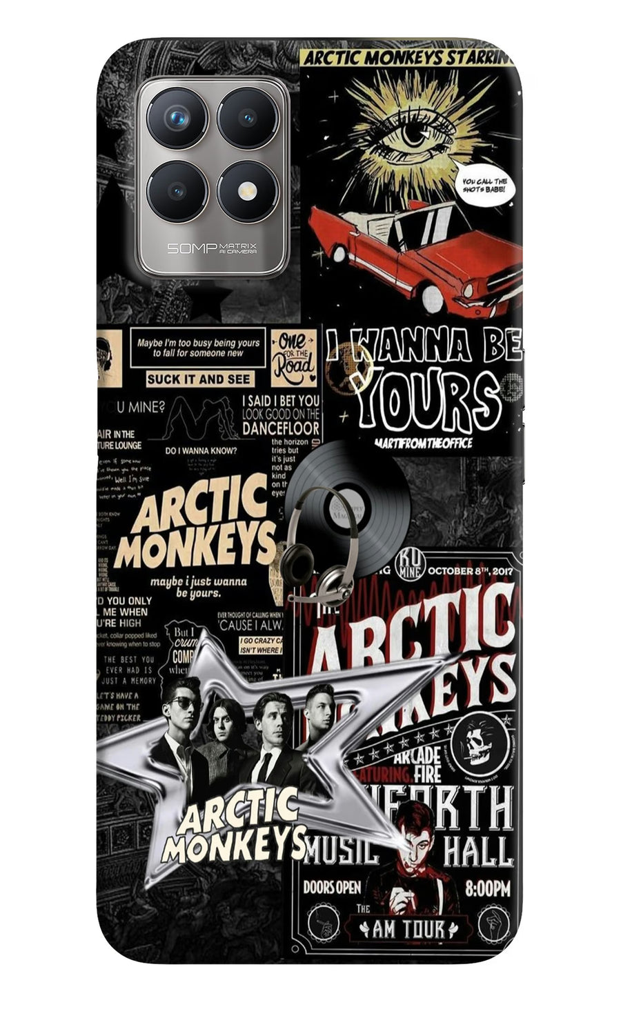 Arctic Monkeys Realme 8i Back Cover, Hard case