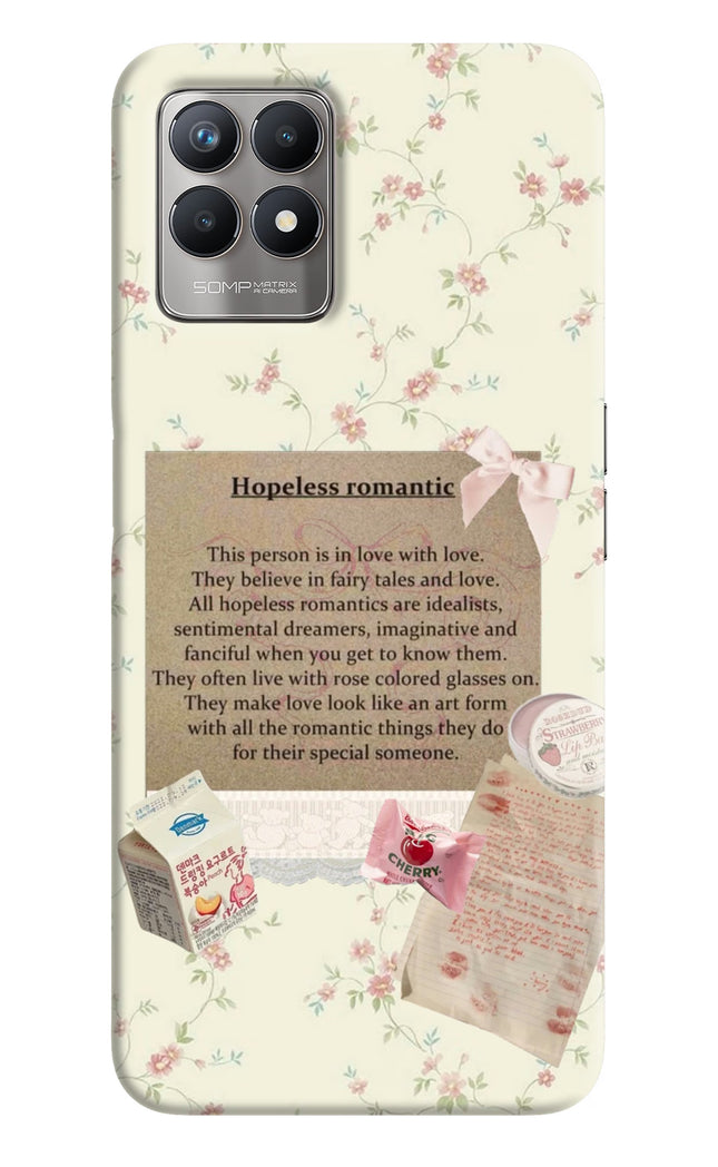 Hopeless Romantic Realme 8i Hard Case Back Cover by Casekaro