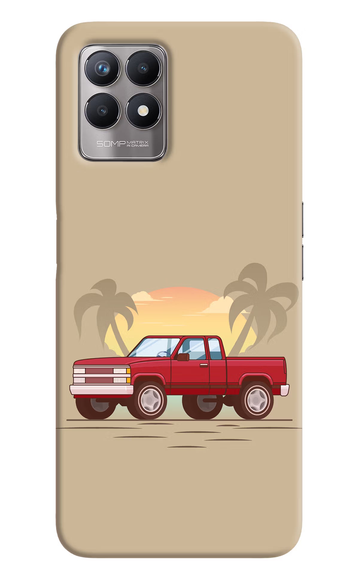Desert Classic Drive Realme 8i Back Cover