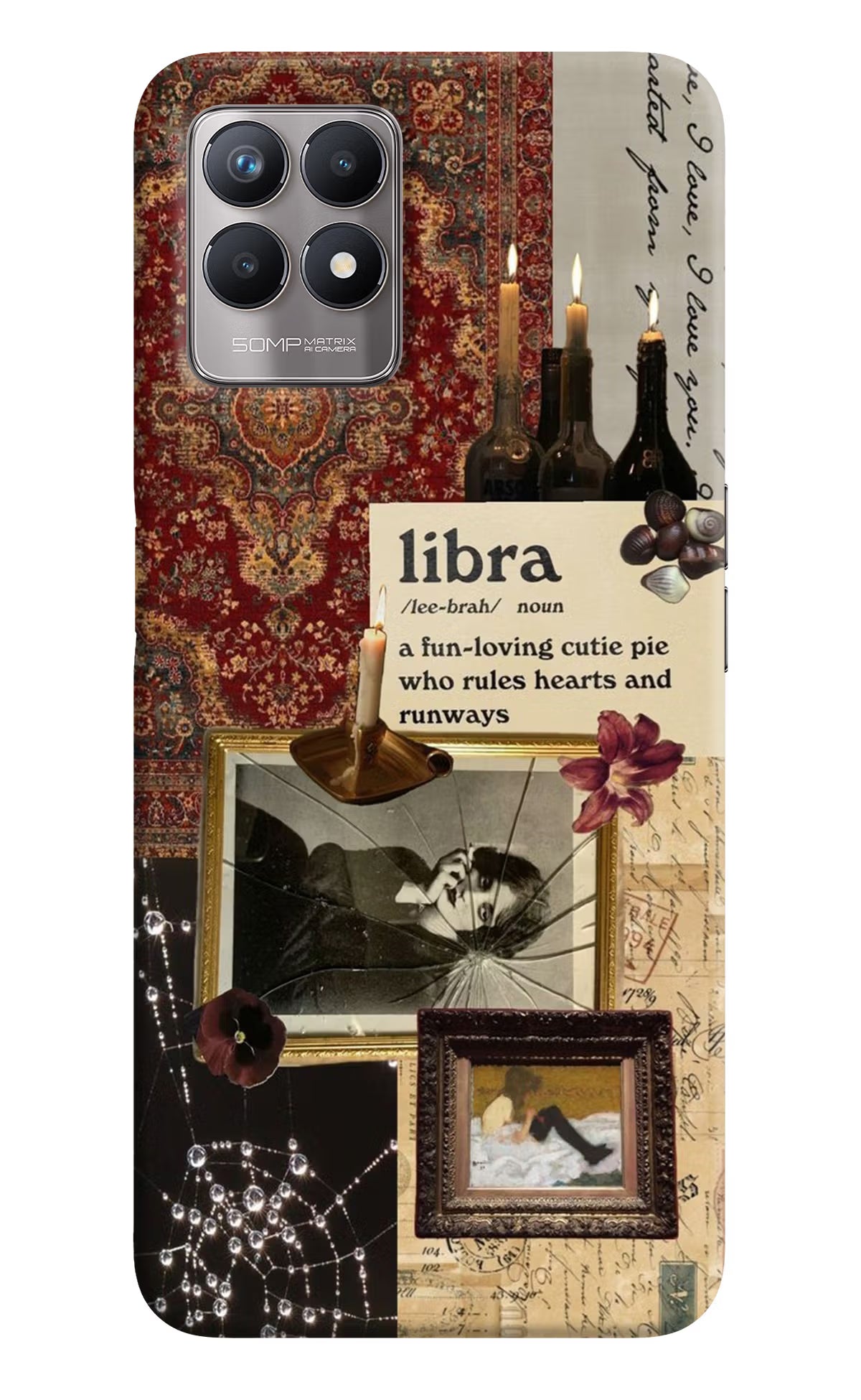 Libra Zodiac Realme 8i Hard Case Back Cover by Casekaro