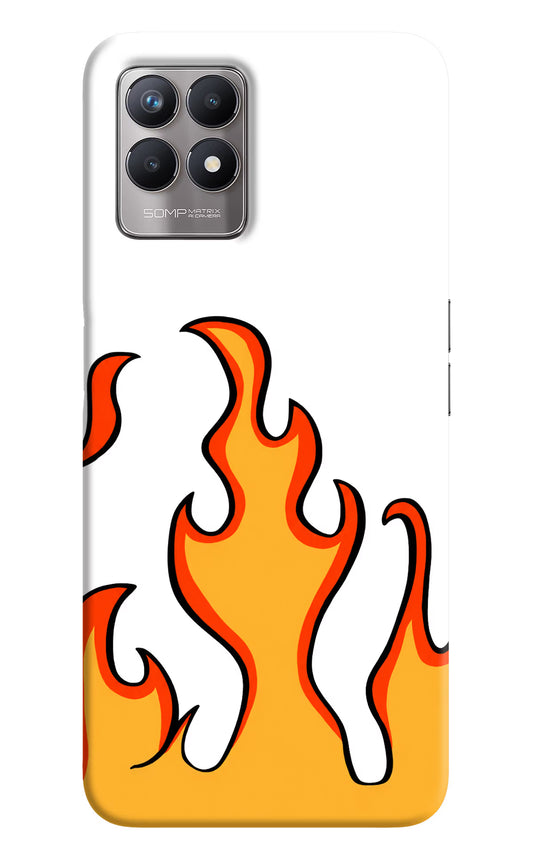 Fired Up – White Realme 8i Hard Case Back Cover by Casekaro