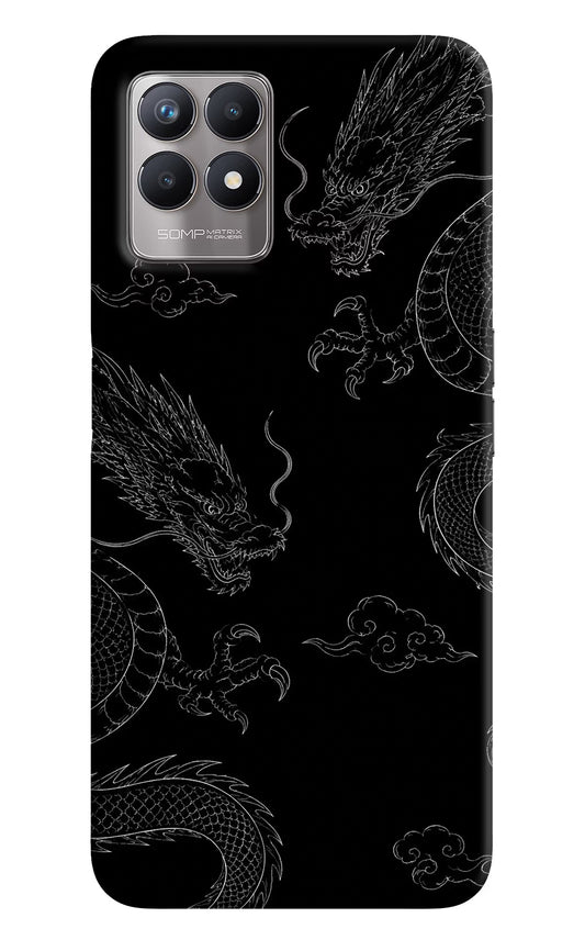 Twin Dragons Realme 8i Hard Case Back Cover by Casekaro