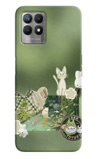 Aesthetic anime Realme 8i Hard Case Back Cover by Casekaro