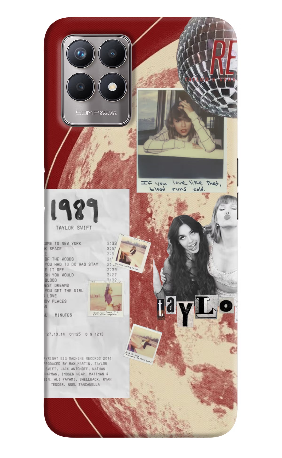 Taylor Swift Realme 8i Back Cover