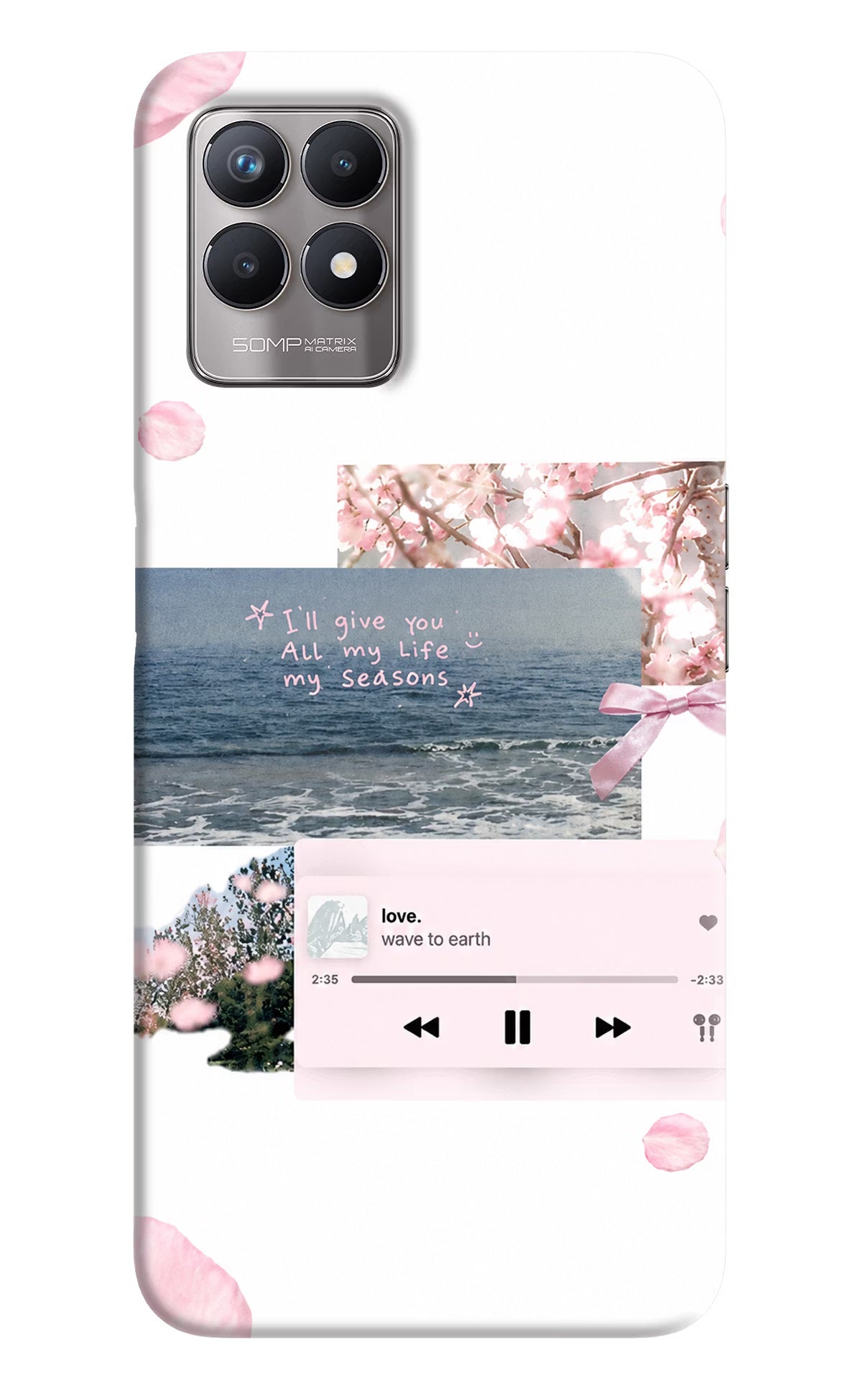 Wave to earth Realme 8i Back Cover