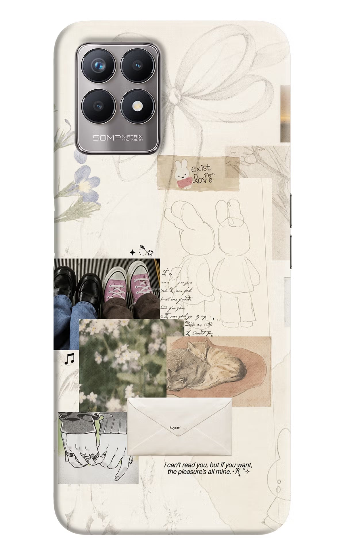Soft Aesthetic Realme 8i Back Cover