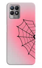 Pink Web Realme 8i Hard Case Back Cover by Casekaro