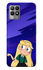 Star Glow Realme 8i Hard Case Back Cover by Casekaro