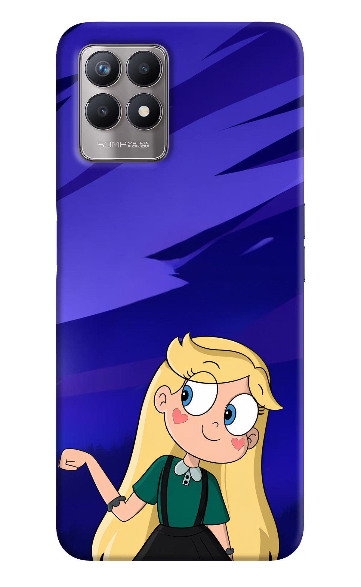 Star Glow Realme 8i Back Cover