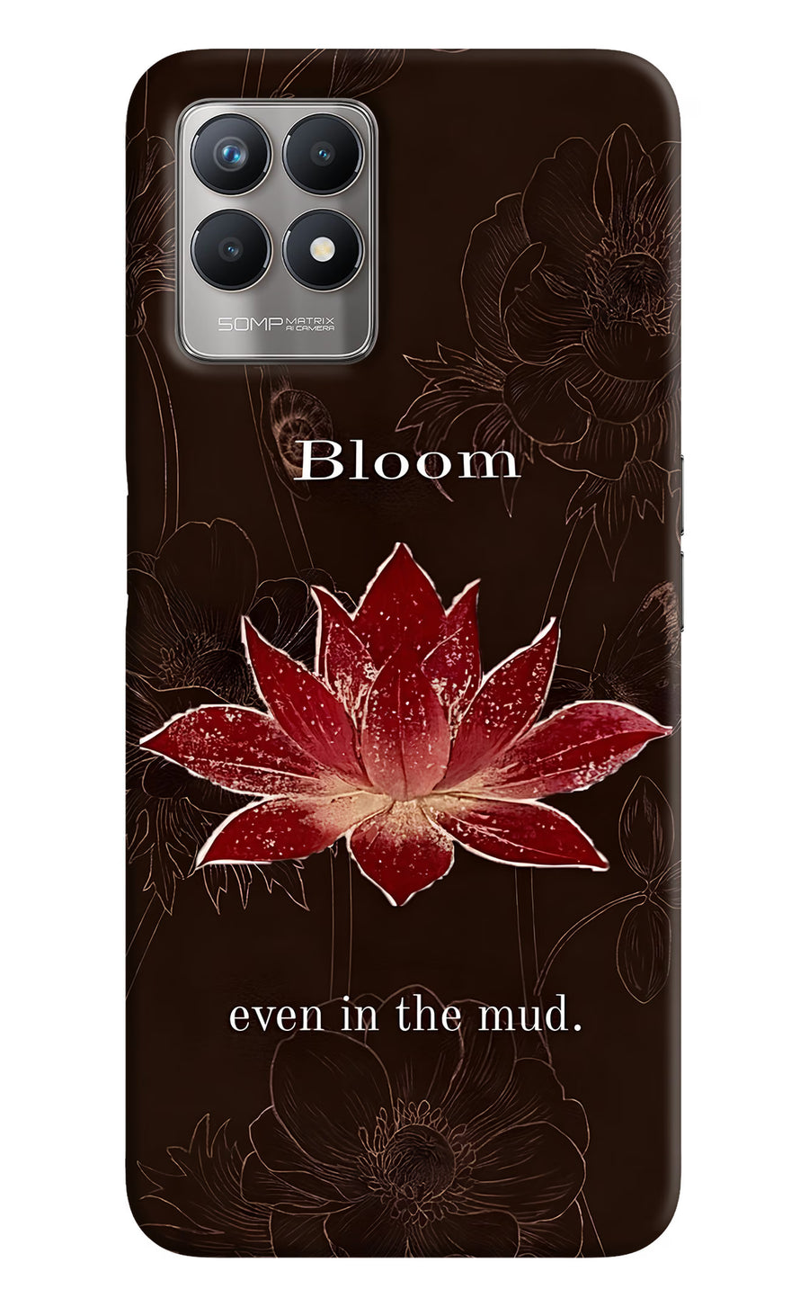 Bloom Realme 8i Back Cover, Hard case