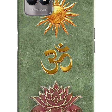 Om & Lotus Realme 8i Back Cover