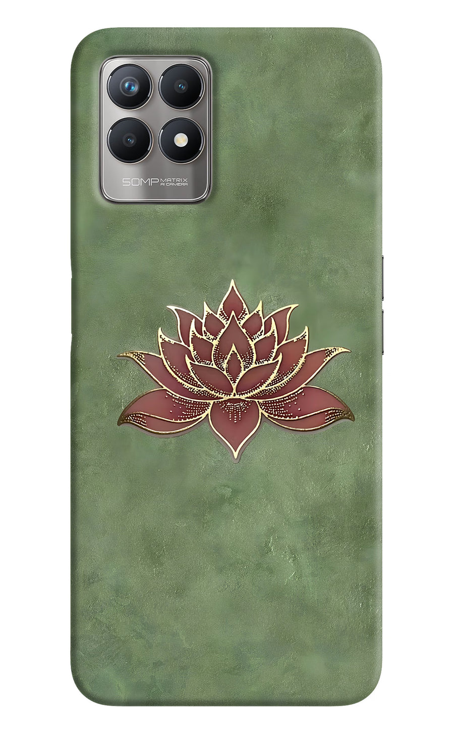 Lotus Grace Realme 8i Back Cover, Hard case