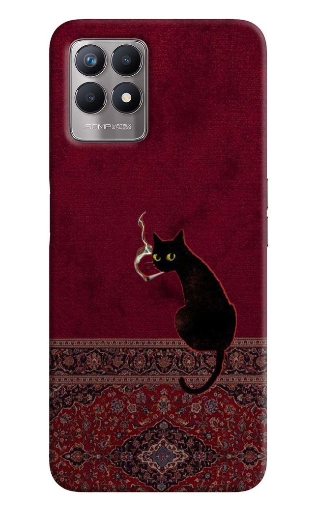 Midnight Cat Realme 8i Hard Case Back Cover by Casekaro