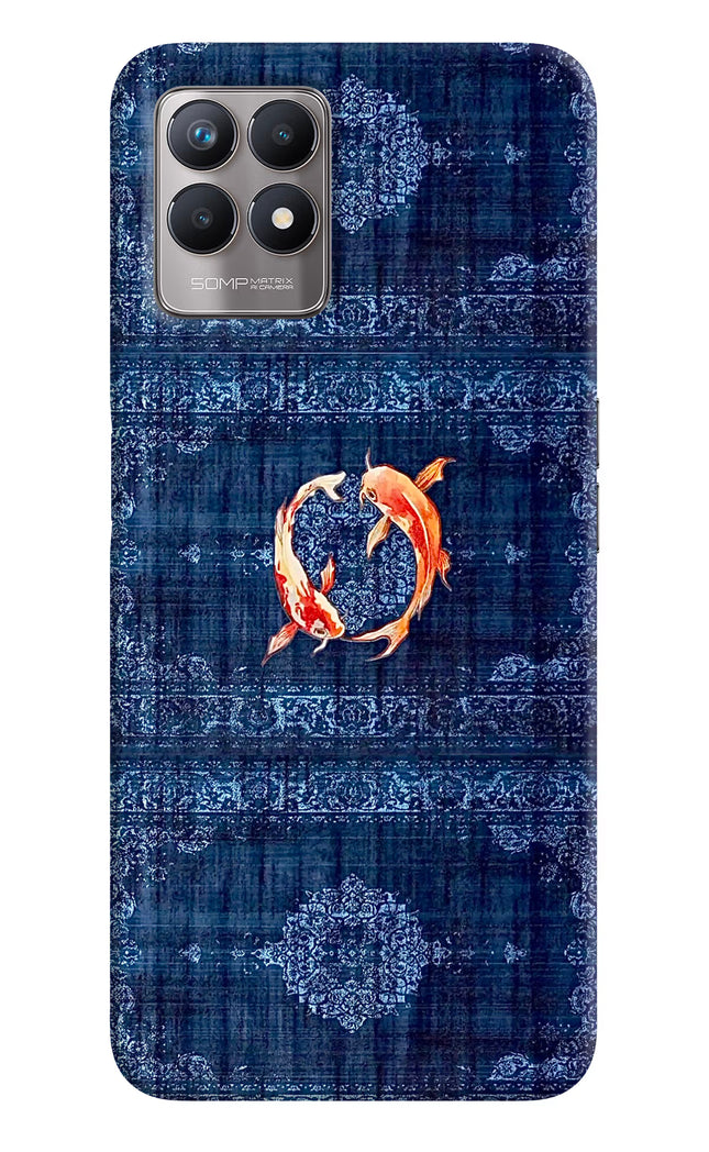 Koi Blue Realme 8i Hard Case Back Cover by Casekaro