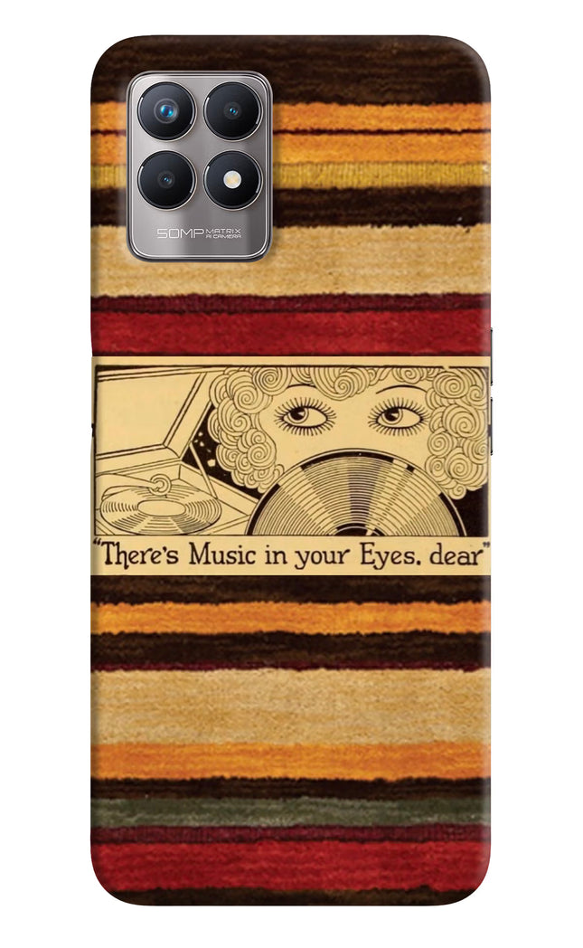 Vinyl Stripes Realme 8i Hard Case Back Cover by Casekaro