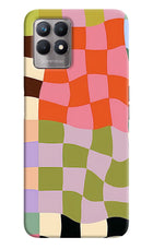 Wavy Grid Realme 8i Back Cover