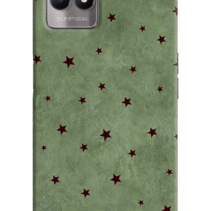 Green Stars Realme 8i Back Cover