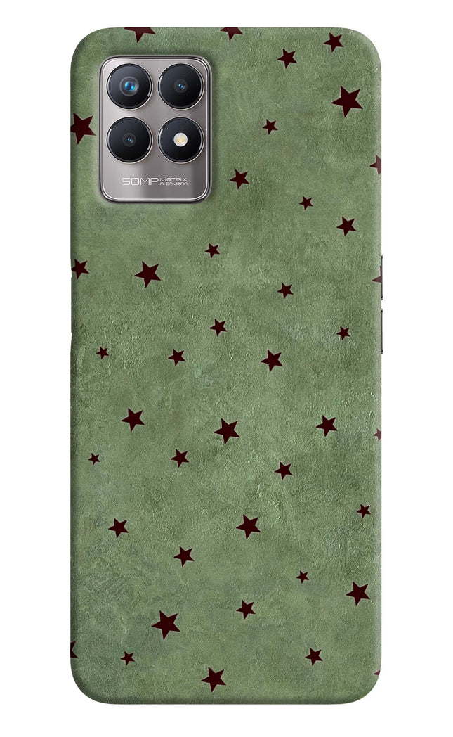 Green Stars Realme 8i Hard Case Back Cover by Casekaro