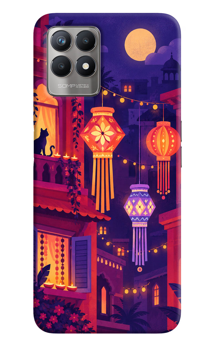 Lantern Lane Realme 8i Back Cover, Hard case