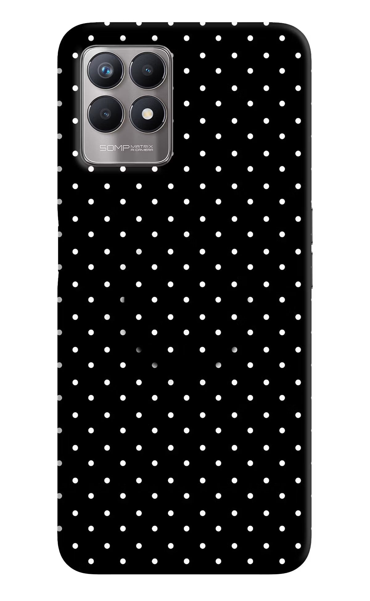 White Dots Realme 8i Pop Case