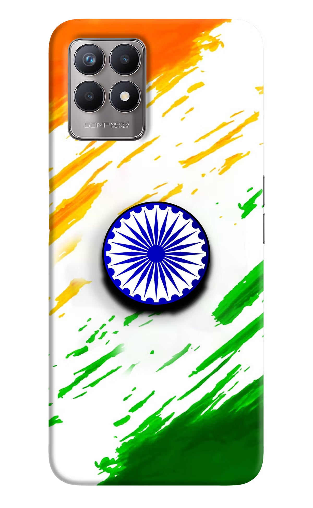 Indian Flag Ashoka Chakra Realme 8i Pop Case