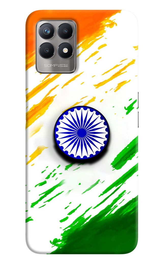 Indian Flag Ashoka Chakra Realme 8i Pop Case by Casekaro