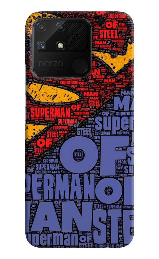 Superman Realme Narzo 50A Hard Case Back Cover by Casekaro